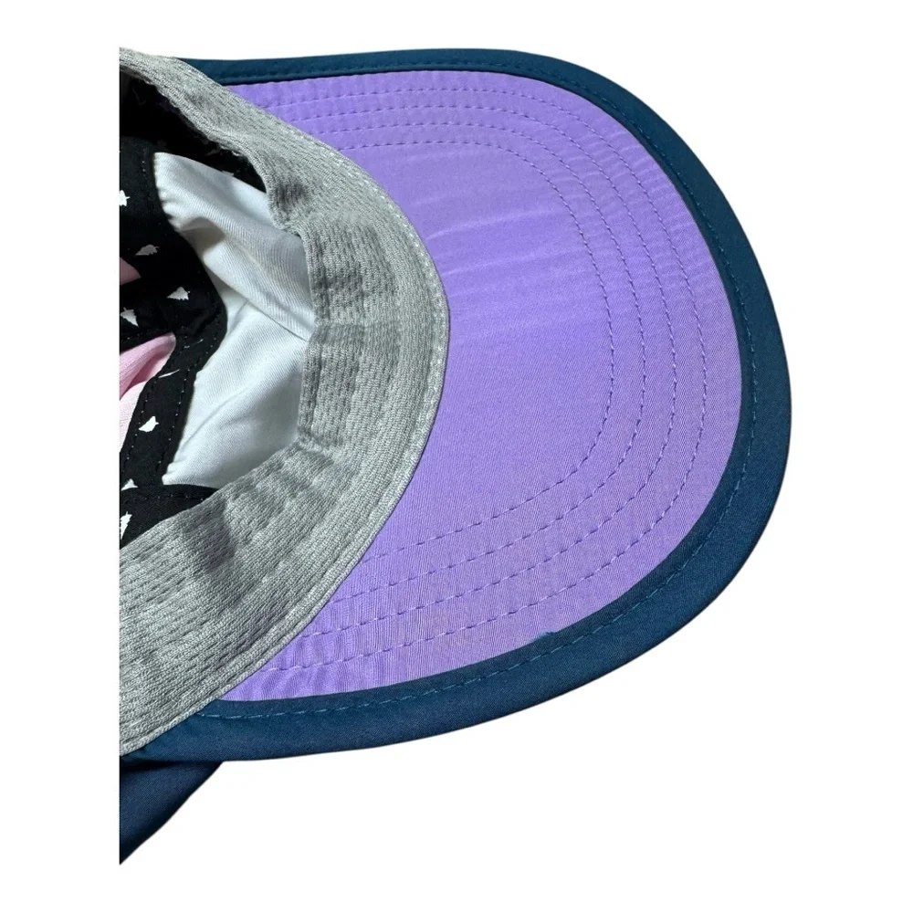 Territory Run Co Summit Canyon Pink and Purple Five Panel Running Hat